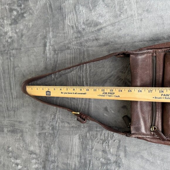 Fossil Women's Vintage Pebbled Brown Leather Shoulder Bag Style Y2K McBling - Picture 6 of 13